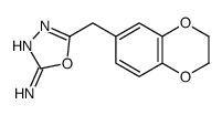 5-(2,3-dihydro-1,4-benzodioxin-6-ylmethyl)-1,3,4-oxadiazol-2-amine