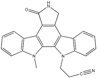 12-(2-氰乙基)-6,7,12,13-四氢-13-甲基-5-氧代- 5H-吲哚并[2,3-a]吡咯并[3,4-c]咔唑