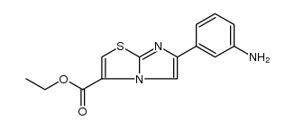 Imidazo[2,​1-​b]​thiazole-​3-​carboxylic acid, 6-​(3-​aminophenyl)​-​, ethyl ester