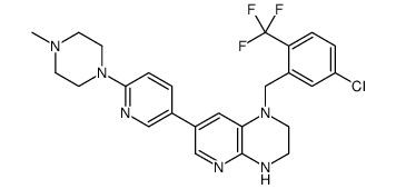 1-(5-氯-2-(三氟甲基)苄基)-7-(6-(4-甲基哌嗪-1-基)吡啶-3-基)-1,2,3,4-四氢吡啶并[2,3-b]吡嗪