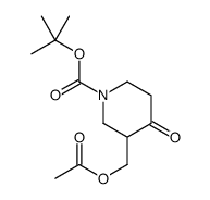 2-Methyl-2-propanyl 3-(acetoxymethyl)-4-oxo-1-piperidinecarboxyla te