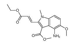 methyl 4-amino-2-[(E)-3-ethoxy-3-oxoprop-1-enyl]-5-methoxy-1-methylindole-3-carboxylate