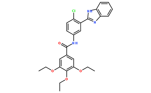 N-[3-(1H-苯并咪唑-2-基)-4-氯苯基]-3,4,5-三乙氧基苯甲酰胺