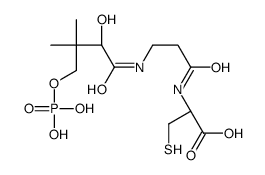(2R)-2-[3-[[(2R)-2-hydroxy-3,3-dimethyl-4-phosphonooxybutanoyl]amino]propanoylamino]-3-sulfanylpropanoic acid
