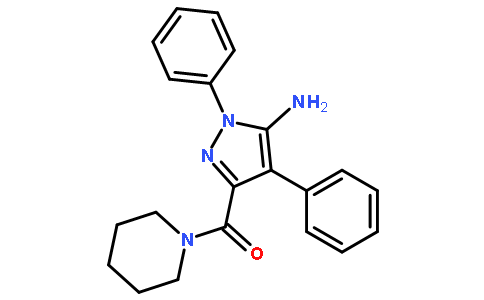 (5-氨基-1,4-二苯基-1H-吡唑-3-基)(哌啶-1-基)甲酮