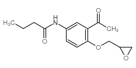N-(3-乙酰基-4-(2,3-环氧基丙氧基)苯基)丁酰胺