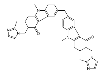 9-methyl-3-[(2-methylimidazol-1-yl)methyl]-6-[[9-methyl-6-[(2-methylimidazol-1-yl)methyl]-5-oxo-7,8-dihydro-6H-carbazol-3-yl]methyl]-2,3-dihydro-1H-carbazol-4-one