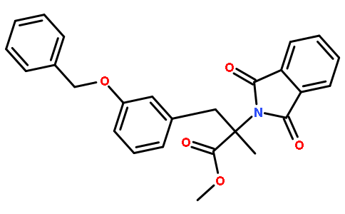 2-Methyl-2-phthalimidyl-3-(3’-benzoxyphenyl)propionic Acid Methyl Ester