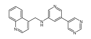 5-pyrimidin-5-yl-N-(quinolin-4-ylmethyl)pyridin-3-amine