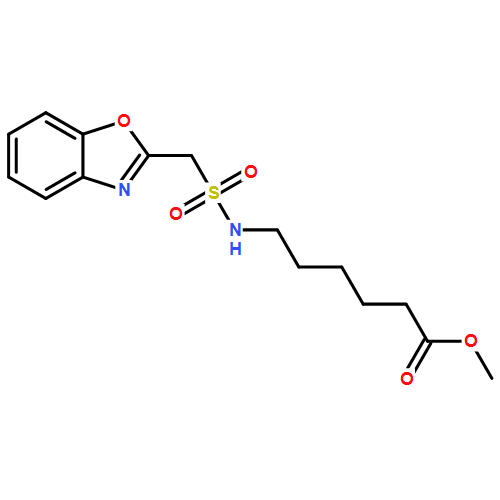 Benzoxazolemethanesulfonamide-N-(6-methyl-hexanoate)