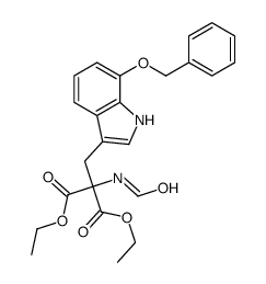 (7’-Benzyloxy-indolymethyl)formamido-malonic Diethyl Ester