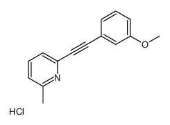 2-[2-(3-methoxyphenyl)ethynyl]-6-methylpyridine,hydrochloride