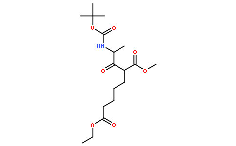 2-[2-(N-Boc-amino)propionyl]heptanedioic Acid 7-Ethyl Ester 1-Methyl Ester