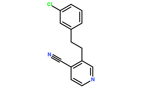 4-Cyano-3-(3-chlorophenylethyl)pyridine