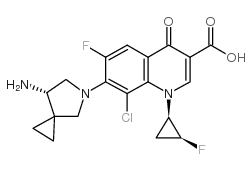 7-[(7R)-7-氨基-5-氮杂螺[2.4]庚烷-5-基]-8-氯-6-氟-1-[(1S,2R)-2-氟环丙基]-1,4-二氢-4-氧代-3-喹啉甲酸