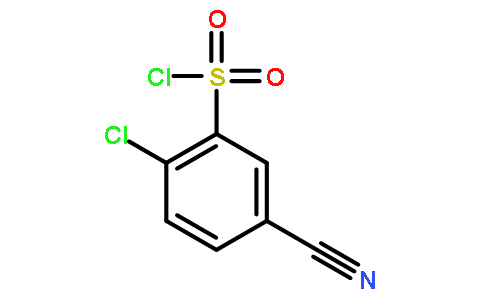 2 -氯- 5 -氰基苯- 1 -磺酰氯