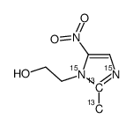 2-(甲基-13C)-5-硝基(咪唑-2-13C-1,3-15N2)-1-乙醇