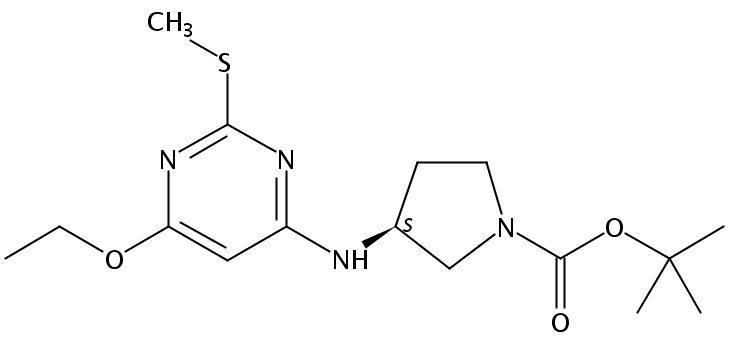 (S)-tert-Butyl 3-((6-ethoxy-2-(methylthio)pyrimidin-4-yl)amino)pyrrolidine-1-carboxylate