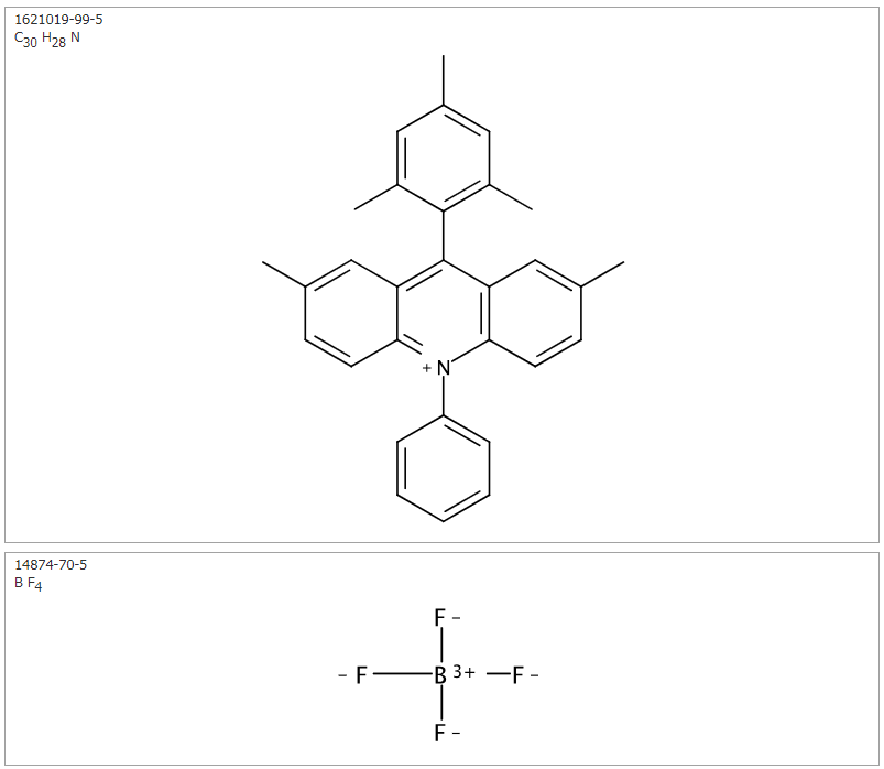 2,​7-​Dimethyl-​9-​mesityl-​10-​phenylacridinium Tetrafluoroborate
