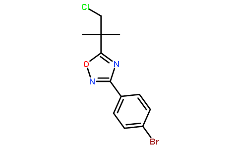 3-(4-溴苯基)-5-(1-氯-2-甲基异丙基)-1,2,4-恶二唑