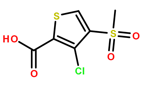 3-氯-4-甲基磺酰噻吩-2-甲酸
