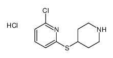 2-chloro-6-piperidin-4-ylsulfanylpyridine,hydrochloride