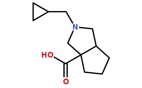 2-(环丙基甲基)六氢环戊并[c]吡咯-3a(1H)-羧酸