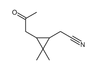 [2,2-Dimethyl-3-(2-oxopropyl)cyclopropyl]acetonitrile