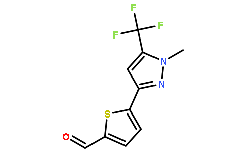 2-[1-甲基-5-(三氟甲基)吡唑-3-基]噻吩-5-甲醛