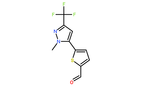 2-[1-甲基-3-(三氟甲基)吡唑-5-基]噻吩-5-甲醛