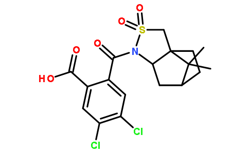 N-(2-羧基-4,5-二氯苯甲酰)-(-)-10,2-樟脑磺内酰胺