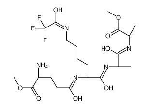 methyl (2R)-2-amino-5-[[(2S)-1-[[(2R)-1-[[(2R)-1-methoxy-1-oxopropan-2-yl]amino]-1-oxopropan-2-yl]amino]-1-oxo-6-[(2,2,2-trifluoroacetyl)amino]hexan-2-yl]amino]-5-oxopentanoate