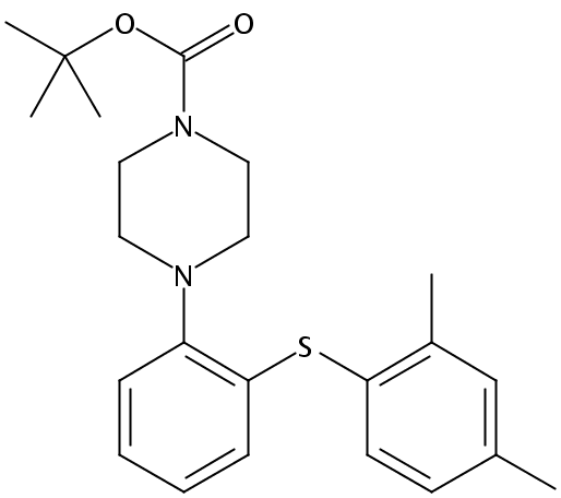 叔丁基-4-(2-(2,4-二甲基苯硫酚基)苯基)哌嗪-1-碳酸酯