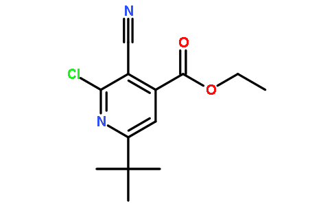 6-(叔丁基)-2-氯-3-氰基异烟酸乙酯