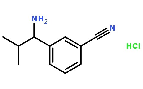 3-((1R)-1-氨基-2-甲基丙基)苯甲腈鹽酸鹽