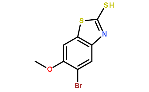 5-溴-2-疏基-6-甲氧基苯并噻唑