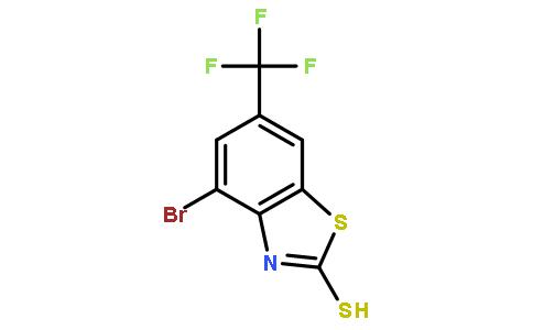 4-溴-2-疏基-6-(三氟甲基)苯并噻唑