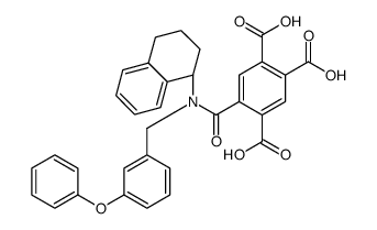 5-[(3-phenoxyphenyl)methyl-[(1S)-1,2,3,4-tetrahydronaphthalen-1-yl]carbamoyl]benzene-1,2,4-tricarboxylic acid