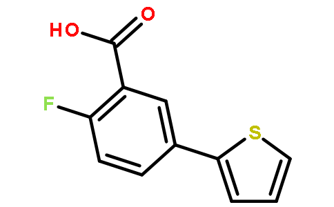 2-氟-5-(噻吩-2-基)苯甲酸