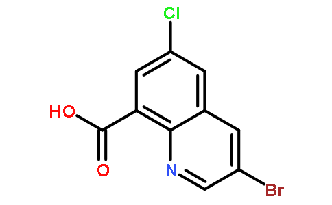 3-溴-6-氯喹啉-8-羧酸