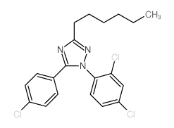 5-(4-chlorophenyl)-1-(2,4-dichlorophenyl)-3-hexyl-1,2,4-triazole