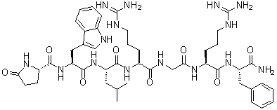 5-氧代-L-脯氨酰-L-色氨酰-L-亮氨酰-L-精氨酰甘氨酰-L-精氨酰-L-苯丙氨酰胺
