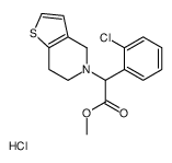 Methyl (2-chlorophenyl)(6,7-dihydrothieno[3,2-c]pyridin-5(4H)-yl) acetate hydrochloride (1:1)