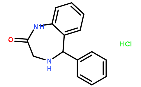 1,3,4,5-四氢-5-苯基-2H-1,4-苯并二氮杂-2-酮盐酸盐