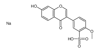 5-(7-hydroxy-4-oxochromen-3-yl)-2-methoxybenzenesulfonic acid, sodium