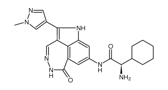 Cyclohexaneacetamide​, α-​amino-​N-​[5,​6-​dihydro-​2-​(1-​methyl-​1H-​pyrazol-​4-​yl)​-​6-​oxo-​1H-​pyrrolo[4,​3,​2-​ef]​[2,​3]​benzodiazepin-​8-​yl]​-​, (αR)​-