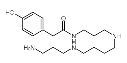 N-[3-[4-(3-aminopropylamino)butylamino]propyl]-2-(4-hydroxyphenyl)acetamide