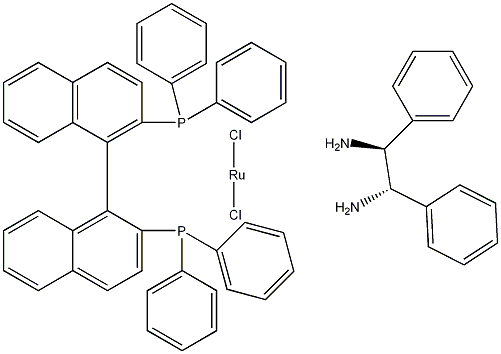 Dichloro[(R)-(+)-2,2'-bis(diphenylphosphino)-1,1'-binaphthyl][(1S,2S)-(-)-1,2-diphenylethylenediamine]ruthenium(II),RuCl2[(R)-bi