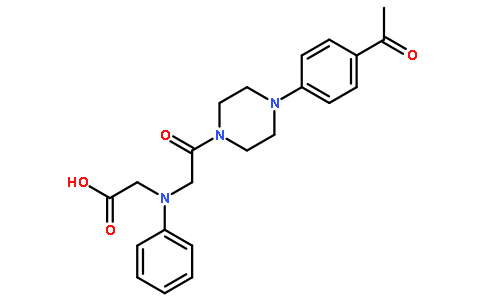 [{2-[4-(4-Acetylphenyl)piperazin-1-yl]-2-oxoethyl}(phenyl)amino]acetic acid