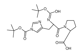 (2S)-1-[(2S)-2-[(2-methylpropan-2-yl)oxycarbonylamino]-3-[1-[(2-methylpropan-2-yl)oxycarbonyl]imidazol-4-yl]propanoyl]pyrrolidine-2-carboxylic acid